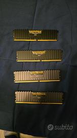 Corsair DDR4 3000 MHz 4 x 8Gb , 32 GB totali