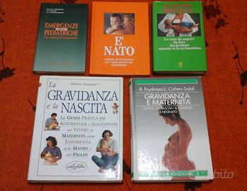 Lotto 5 libri gravidanza nascita puericultura