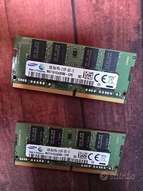 Kit 16GB (2x8GB) RAM DDR4 Samsung 2133MHz SODIMM