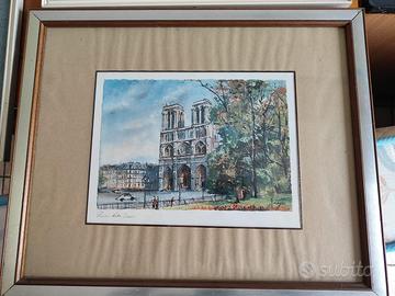 Quadri Parigi con cornici