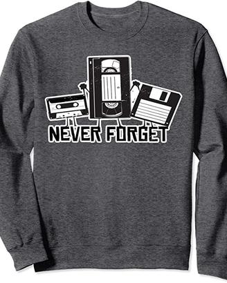 Felpa nuova Never Forget taglia L-XL retro-vintage