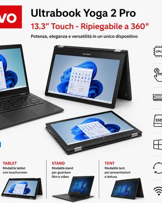 Lenovo Ultrabook Yoga 2 Pro 13.3’’  i7 Touch 500Gb