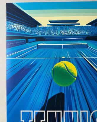 POLLUX TENNIS POSTER VINTAGE 68x98
