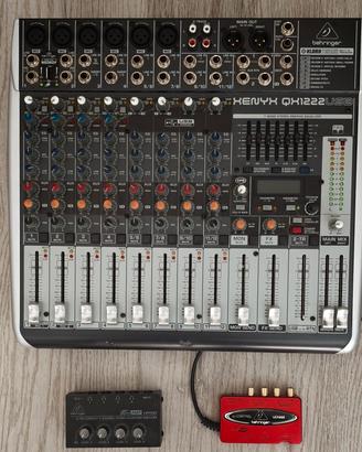 Mixer Behringer Xenyx QX1222 USB + 2 regali