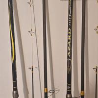 Attrezzatura surf casting.