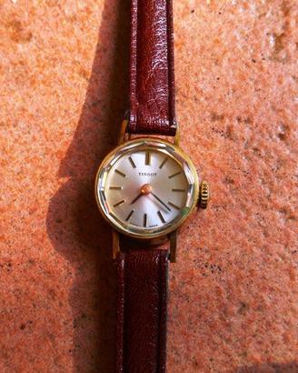 Orologio anni 70 in oro Tissot Saphir da donna