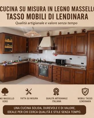 Cucina angolare con forno e frigo 