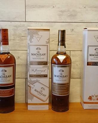 Whisky Macallan Gold, Sienna e Amber