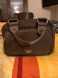 Borsa leggera in pvc marrone