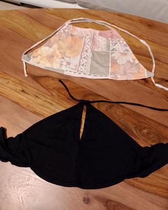 2x Top corti estivi vintage anni 2000 