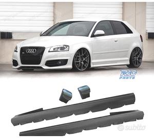 MINIGONNE LATERALI AUDI A3 8P 03-11 3 PORTE LOOK S