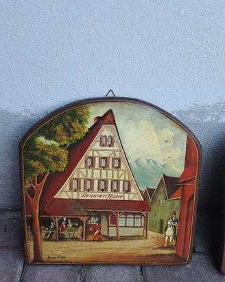 quadro in legno birreria Germania