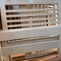 Letto singolo con rete a doghe