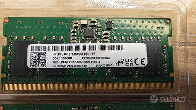 RAM DDR5 SODIMM 2x8GB