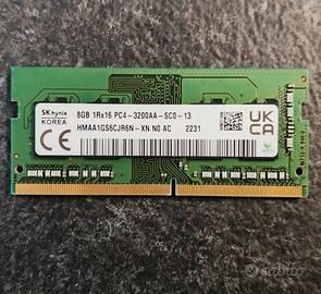 Ram SKhynix DDR 4 8Gb 1Rx16 PC4-3200AA-SC0-13