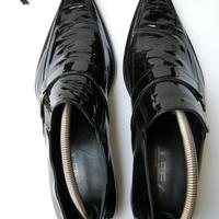 scarpe uomo 43 nero lucido