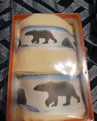 set 1asciugamani+1ospite nuovo 