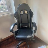 Sedia da gaming ergonomica “PLAYERS”in ecopelle