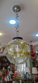 lampada a sospensione in vetro di murano mazzega 