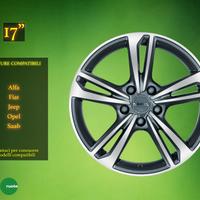 Cerchi in Lega Emblema 17" Alfa Jeep e altre