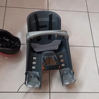 Seggiolino porta-bimbo + caschetto 
