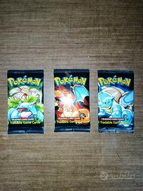 pacchetti pokemon vintage replica – set da 3