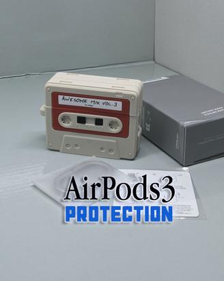 Custodia antiurto  AirPods 3 retrò audiocassetta!