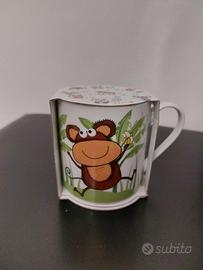 Tazza Viropa i porcellana soggetto scimmia