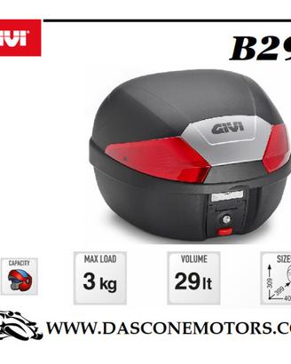 Bauletto nero goffrato con catadiottri rossi . Com