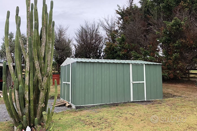 Box capanno acciaio lamiera 327x459cm verde