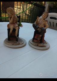 due statuette capodimonte 