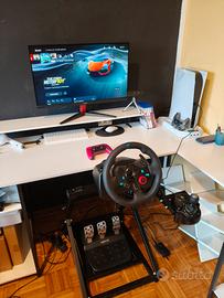 PS5 disk ricondizionata + Logitech G29 con marce
