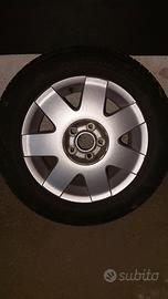 Ruota VW Polo 195/60 R14 cerchio in lega originale