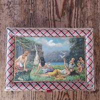 Scatolina vintage porta gioie in cartone 