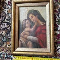 Quadro madonna con bambino arte antica