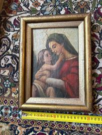 Quadro madonna con bambino arte antica