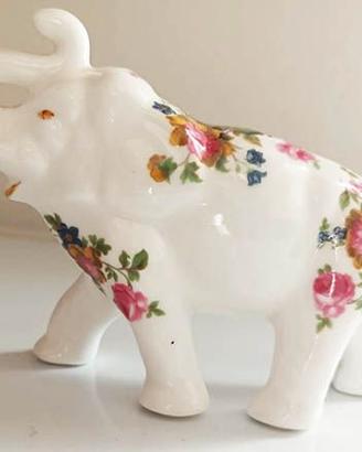 Adorabile Elefantino Vintage in Bone China Inglese