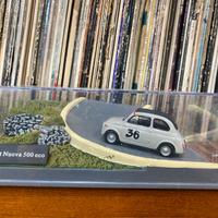 Modellino auto diorama fiat nuova 500 eco 1/43