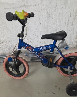 bicicletta spider man  bambino primi passi