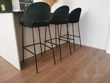 set 3 gabelli in velluto nero 
