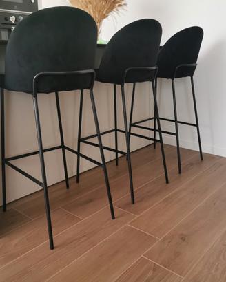 set 3 gabelli in velluto nero 