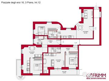 Appartamento di 54 m² con 2 locali a Roma