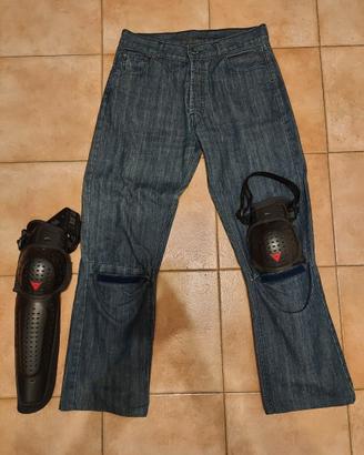 Pantalone moto DAINESE Jeans uomo con ginocchiere