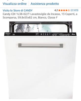 Lavastoviglie Candy a incasso