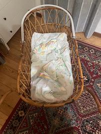Culla vimini da bambini