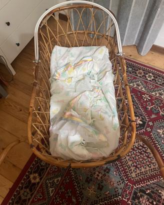 Culla vimini da bambini