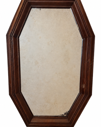 Specchio vintage in legno scuro