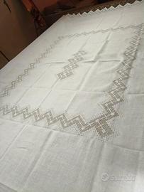 copriletto sfilato siciliano+coppia asciugamani