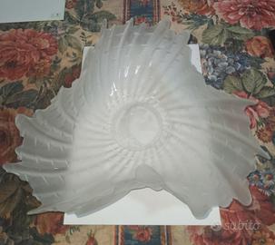 Centrotavola  in vetro satinato