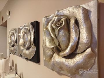 Quadri di rose in rilievo